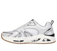 Skechers Uno Ego Aurair, Zapatillas Hombre, White and Silver Duraleather, Hotmelt/Mesh, 41 EU