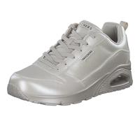Skechers Uno Galactic Galactic - Tenis para Mujer, Jersey Duraleather Blanco Roto, 38 EU