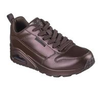 Skechers Uno Galactic Galactic - Tenis para Mujer, Jersey Duraleather Color Chocolate, 38.5 EU