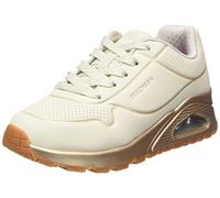 Skechers Uno Gen1 Cool HeelsSneaker para niña, Ribete sintético Natural, 1.5 UK Child