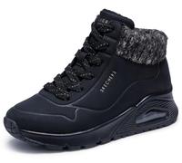 Skechers Uno Gen1 Darling Daze, Botas Cortas al Tobillo, Black Synthetic/Sweater Knit, 34 EU