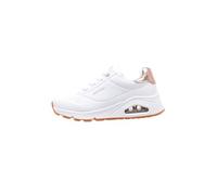 Skechers Uno Gen1 Shimmer Away, Zapatos deportivos Niñas, White Synthetic/Trim, 33.5 EU