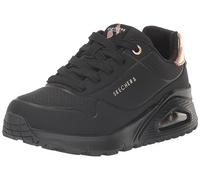 Skechers Uno Gen1 Shimmer Away, Zapatos deportivos Niñas, Black Synthetic/Black Trim, 31 EU