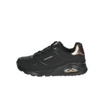 Skechers Uno Gen1 Shimmer Away, Zapatos deportivos Niñas, Black Synthetic/Black Trim, 34 EU