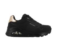 Skechers Uno Gen1 Shimmer Away, Zapatos deportivos Niñas, Black Synthetic/Black Trim, 35 EU