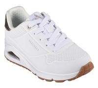 Skechers Uno Gen1 Shimmer Away, Zapatos deportivos Niñas, White Synthetic/Trim, 27.5 EU