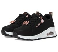 Skechers UNO GEN1 Trendy Jewels - Zapatillas Deportivas para niña, Color Negro sintético/Ribete de Oro Rosa, Talla 10.5