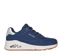 Skechers Uno Golden Air, Zapatillas Mujer, Navy Durabuck/Silver Trim, 41 EU