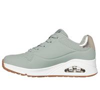 Skechers Uno Golden Air Zapatillas para Mujer, Sage Durabuck/Silver Trim, 36 EU