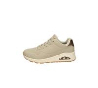 Skechers Uno Golden Air Zapatillas para Mujer, Taupe Durabuck/Silver Trim, 42 EU