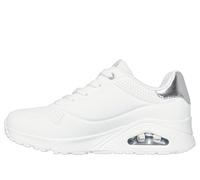 Skechers Uno Golden Air, Zapatillas Mujer, White Durabuck/Silver Trim, 36.5 EU