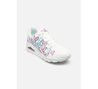 Skechers Tenis para mujer Uno Golden Heart Blanco multicolor Talla 7