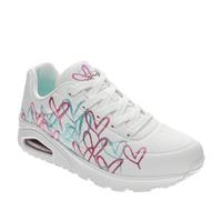 Skechers Uno Golden Heart - Tenis para mujer, Blanco - multicolor, 9