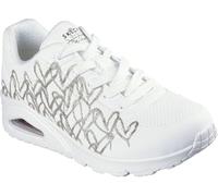 Skechers Uno Golden Heart - Zapatillas deportivas para mujer, White Rose Gold, 35 EU