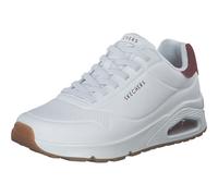 Skechers Uno Harry Kane Air, Zapatillas Hombre, White Duraleather/Burgundy Suede, 42.5 EU