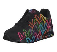 Skechers Uno Highlight Love, Zapatillas Mujer, Black/Multi, 37 EU