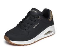 Zapatillas Skechers Uno-Jungle Nite Black Mesh/Leopard Trim Mujer 39.5