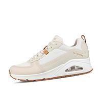 Skechers Uno Layover, Zapatillas Mujer, Off White Duraleather/White Mesh Trim, 36 EU