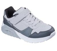 Skechers Uno Lite 2.0 Pillar Duo - Tenis para niño, Gris Claro sintético Ribete Gris, 1 UK Child