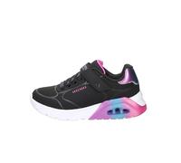 Skechers Uno Lite 2.0 Vivid - Tenis metálicos, Color Negro, Talla 1 UK Niño, Black, 1 UK Child
