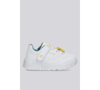 Skechers Bebé-Niñas UNO Lite Bear Spirit Zapatilla de Deporte, White Synthetic/Multi Trim, 25 EU