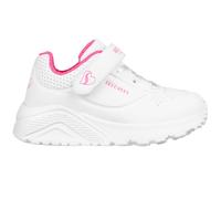 Skechers Uno Lite en Blanco/Rosa Caliente, talla 23