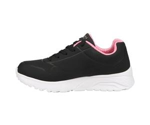 Skechers UNO LITE IN MY ZONE, Zapatillas para Niñas, Black Synthetic/Rose Gold Trim, 32 EU