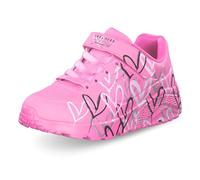 Skechers niña x JGoldcrown: UNO Lite - Love Levitate en Rosa Caliente, talla 32