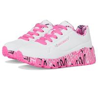 Skechers Uno Lite-Lovely Luv 314976l - Tenis para Mujer, Blanco / rosado intenso, 24.8 cm