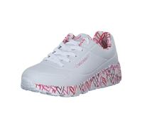Skechers Uno Lite Lovely Luv, Zapatillas de Deporte, Blanco (White Synthetic Red Pink Trim), 30 EU
