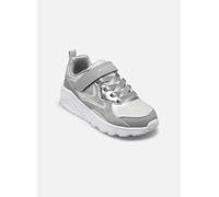 Skechers Uno Lite Metallic Burst, Zapatillas, Gray Synthetic/Silver Trim, 28 EU