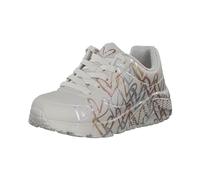 Skechers Uno Lite Metallic Love, Zapatillas, Natural PU/Multi Trim, 33 EU