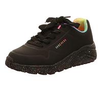 Skechers UNO LITE RAINBOW SPECKLE, Zapatillas para Niñas, Black Pu/Multi Rainbow Trim, 35.5 EU