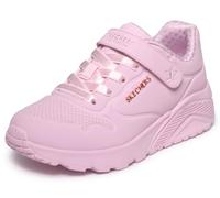 Skechers UNO Lite Star Icon - Zapatillas Deportivas para niña, Color Rosa Claro, sintético/Borde, Talla 10 UK Niño