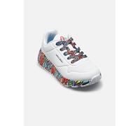 Skechers Uno Lite Subtle Love, Zapatillas, White Synthetic/Multi Trim, 31 EU