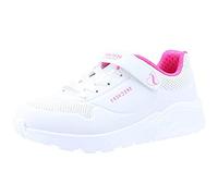 Skechers Uno Lite, Zapatillas Mujer, White Pink, 47 2/3 EU