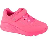Skechers Uno Lite, Zapatillas Niñas, Neon Pink Synthetic Trim, 34 EU