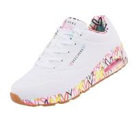 Skechers Uno Loving Love, Zapatillas Mujer, White Multicolor, 38 EU