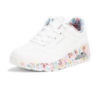 Skechers Uno- Majestic Garden, Zapatillas Mujer, Blanco, Multicolor, 38 EU