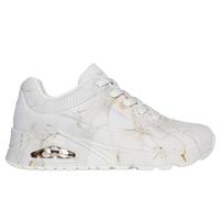 Skechers UNO - Marble Marvel en Rota Blanca, talla 35.5