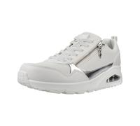 Skechers Zapatillas deportivas 'UNO' Metallic Sliders para mujer Plata/Blanco Talla 39 EU