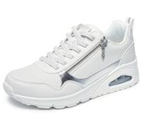 Skechers Uno Metallic Sliders - Tenis para Mujer, White, 42 EU