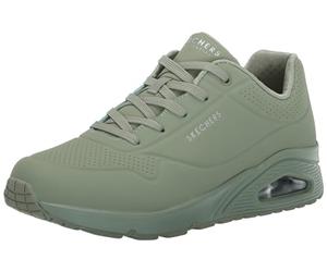 Skechers Uno- Night Shades Sneaker Cooled Memory Foam, Skech-Air Midsole, Durabuck Upper, Zapatillas Mujer, Green, 35 EU