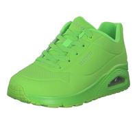 Skechers Uno-Night Shades - Zapatillas Deportivas de Espuma viscoelástica refrigerada, Entresuela Skech-Air, Empeine Durabuck, Lima, 35 EU