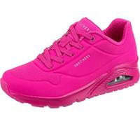 Skechers Uno - Night Shades, Zapatillas, Mujer, Rosa (Hot Pink Durabuck), 37 EU
