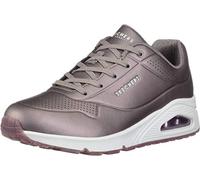Skechers UNO ROSE BOLD, Zapatillas para Mujer, Pewter Duraleather, 36 EU