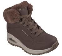 Skechers Uno Rugged Botas cortas al tobilloMujer | Botas informales, espuma viscoelástica refrigerada por aire, forro de chenilla, antideslizante en condiciones húmedas