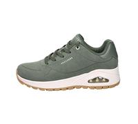 Skechers Zapatillas para mujer Uno Rugged Chillproof Ribete bordado Duraleather de ante Oliva 37 EU