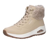 Skechers Uno Rugged Fall Air, Zapatillas Mujer, Sand Durabuck/Faux Fur, 41 EU