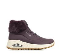 Skechers Uno Rugged Fall Air, Zapatillas Mujer, Wine Durabuck/Faux Fur, 37 EU